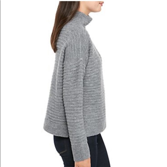 Madison Gray Mockneck Ottoman Sweater Size M L XL - Picture 3 of 11